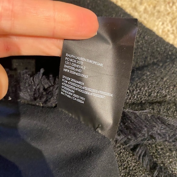 Club Monaco Women’s Fringe Detail Long Open Vest Black Size S - Picture 6 of 8